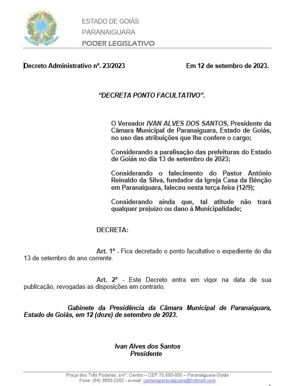 Decreto Administrativo